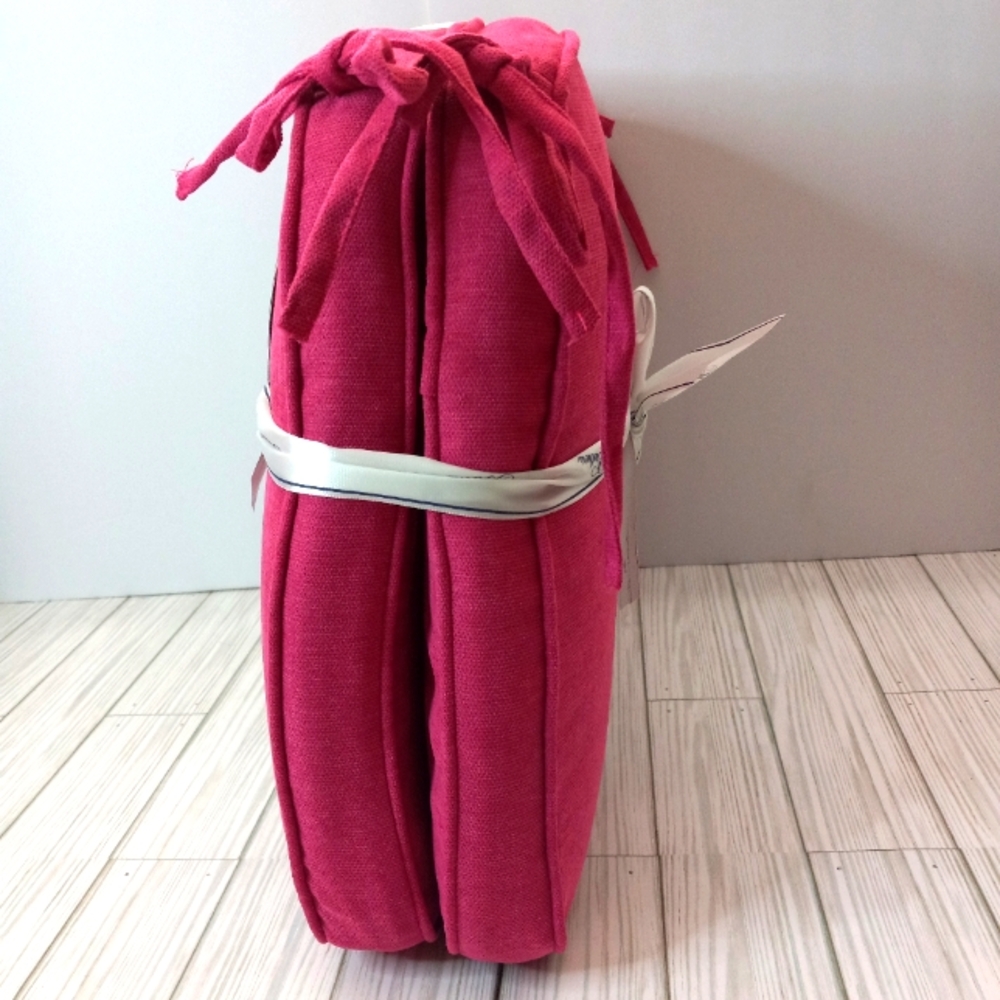 Brooks Brothers Pink Chair Pads 2 Pack - Picture 2 of 6